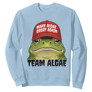 Make Algae Great Again Sweatshirt Funny Political Satire Nature Lover Gift TS14 Light Blue Print Your Wear