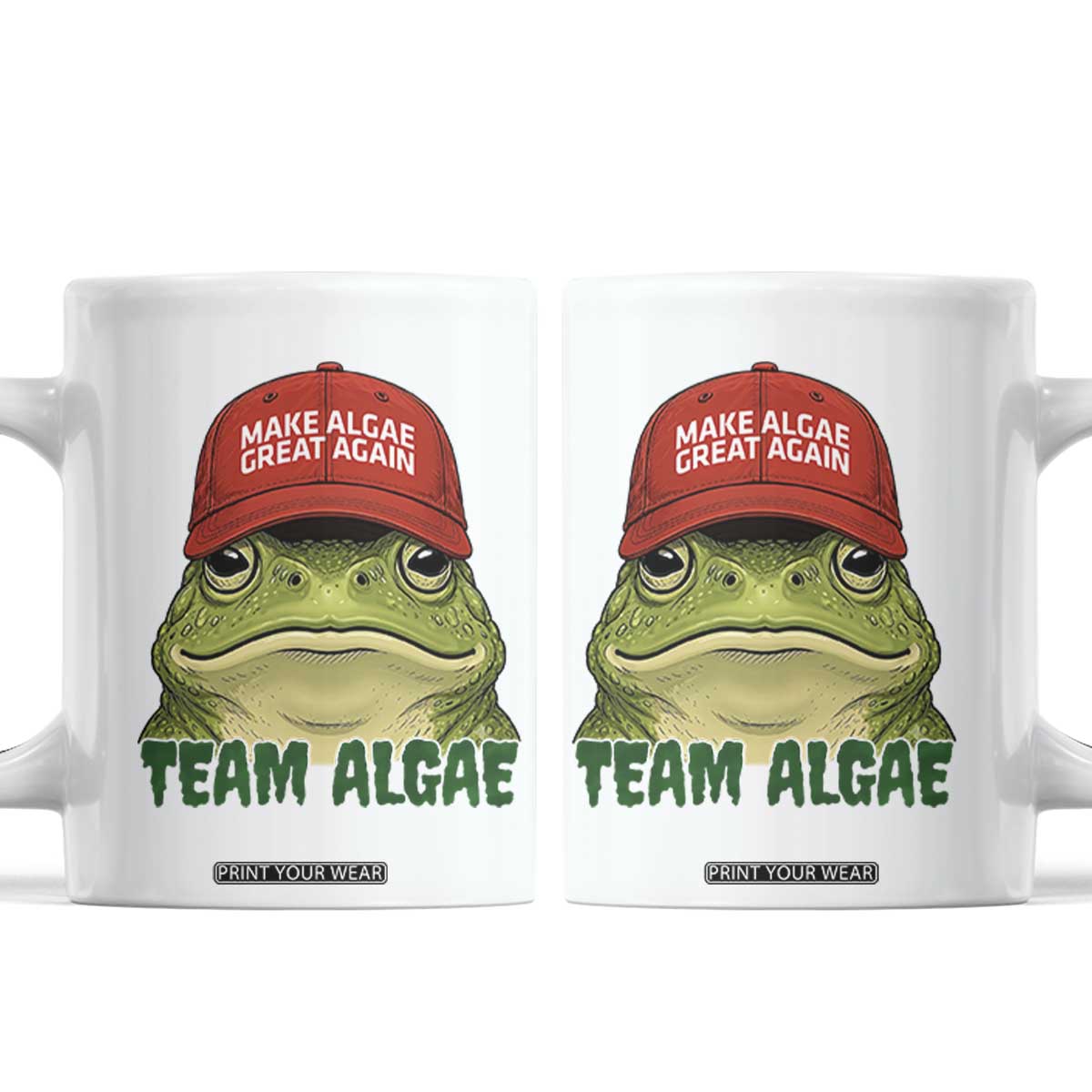 Make Algae Great Again Coffee Mug Funny Political Satire Nature Lover Gift TS14 White Print Your Wear