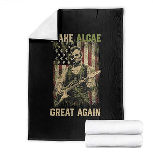 Make Algae Great Again Throw Blanket Funny Lincoln Political Satire Humor TS14 Black Print Your Wear
