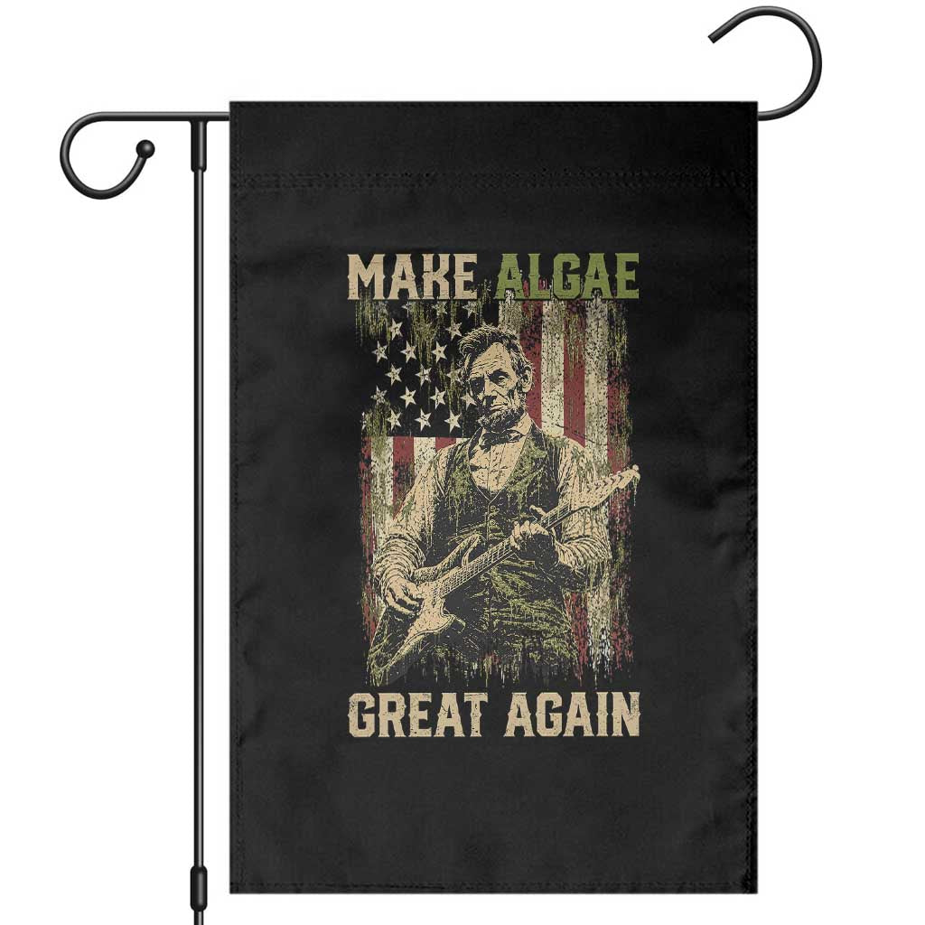 Make Algae Great Again Garden Flag Funny Lincoln Political Satire Humor TS14 Black Print Your Wear