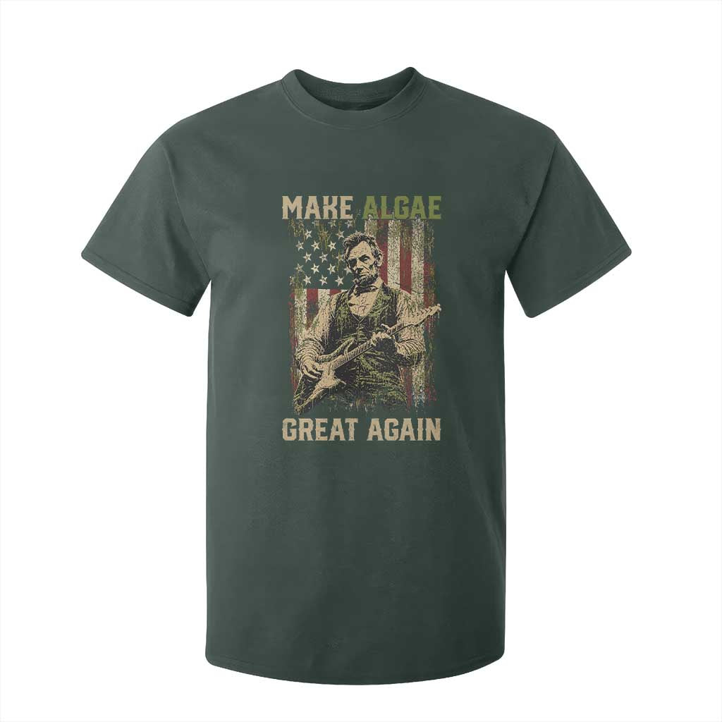 Make Algae Great Again T Shirt For Kid Funny Lincoln Political Satire Humor TS14 Dark Forest Green Print Your Wear