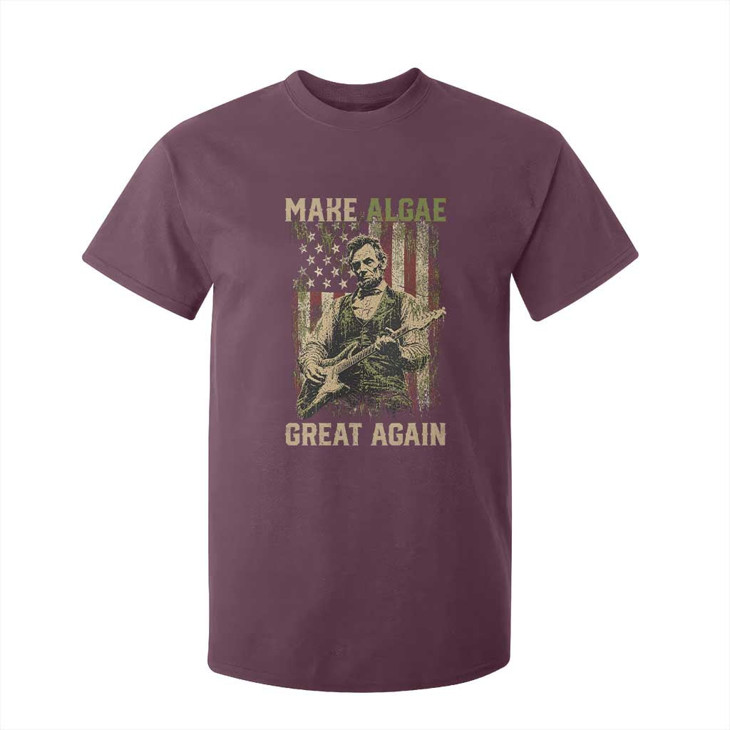 Make Algae Great Again T Shirt For Kid Funny Lincoln Political Satire Humor TS14 Maroon Print Your Wear