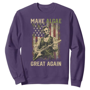 Make Algae Great Again Sweatshirt Funny Lincoln Political Satire Humor TS14 Purple Print Your Wear