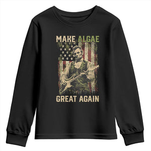 Make Algae Great Again Youth Sweatshirt Funny Lincoln Political Satire Humor TS14 Black Print Your Wear
