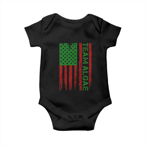 Team Algae Baby Onesie Funny Make Algae Great Again American Flag Political Meme TS14 Black Print Your Wear