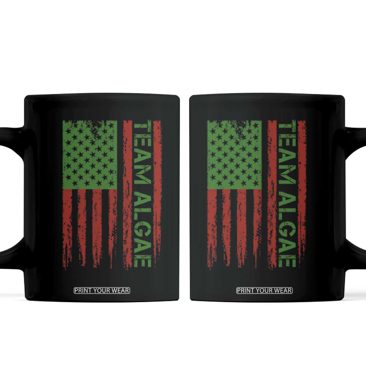 Team Algae Coffee Mug Funny Make Algae Great Again American Flag Political Meme TS14 Black Print Your Wear