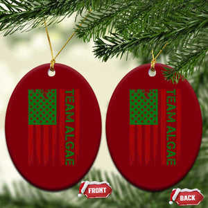 Team Algae Ceramic Ornament Funny Make Algae Great Again American Flag Political Meme TS14 Print Your Wear