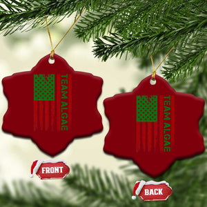 Team Algae Ceramic Ornament Funny Make Algae Great Again American Flag Political Meme TS14 Print Your Wear