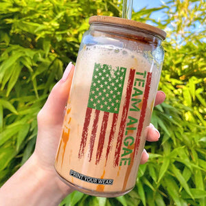 Team Algae Glass Can Funny Make Algae Great Again American Flag Political Meme TS14 Black Print Your Wear