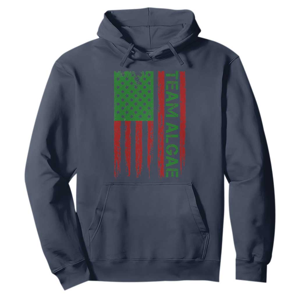 Team Algae Hoodie Funny Make Algae Great Again American Flag Political Meme TS14 Navy Print Your Wear