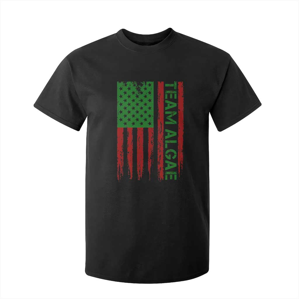 Team Algae T Shirt For Kid Funny Make Algae Great Again American Flag Political Meme TS14 Black Print Your Wear