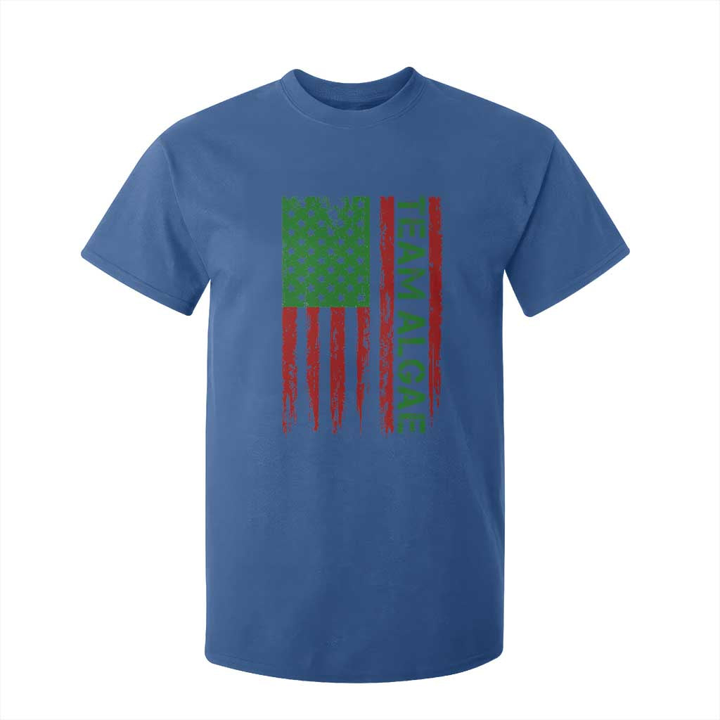 Team Algae T Shirt For Kid Funny Make Algae Great Again American Flag Political Meme TS14 Royal Blue Print Your Wear