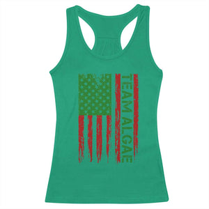 Team Algae Racerback Tank Top Funny Make Algae Great Again American Flag Political Meme TS14 Irish Green Print Your Wear