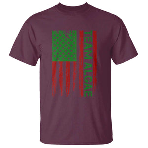 Team Algae T Shirt Funny Make Algae Great Again American Flag Political Meme TS14 Maroon Print Your Wear