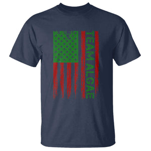 Team Algae T Shirt Funny Make Algae Great Again American Flag Political Meme TS14 Navy Print Your Wear