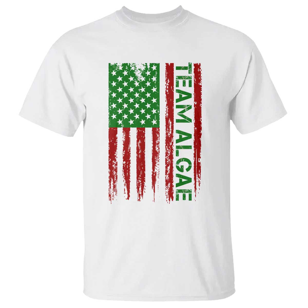 Team Algae T Shirt Funny Make Algae Great Again American Flag Political Meme TS14 White Print Your Wear