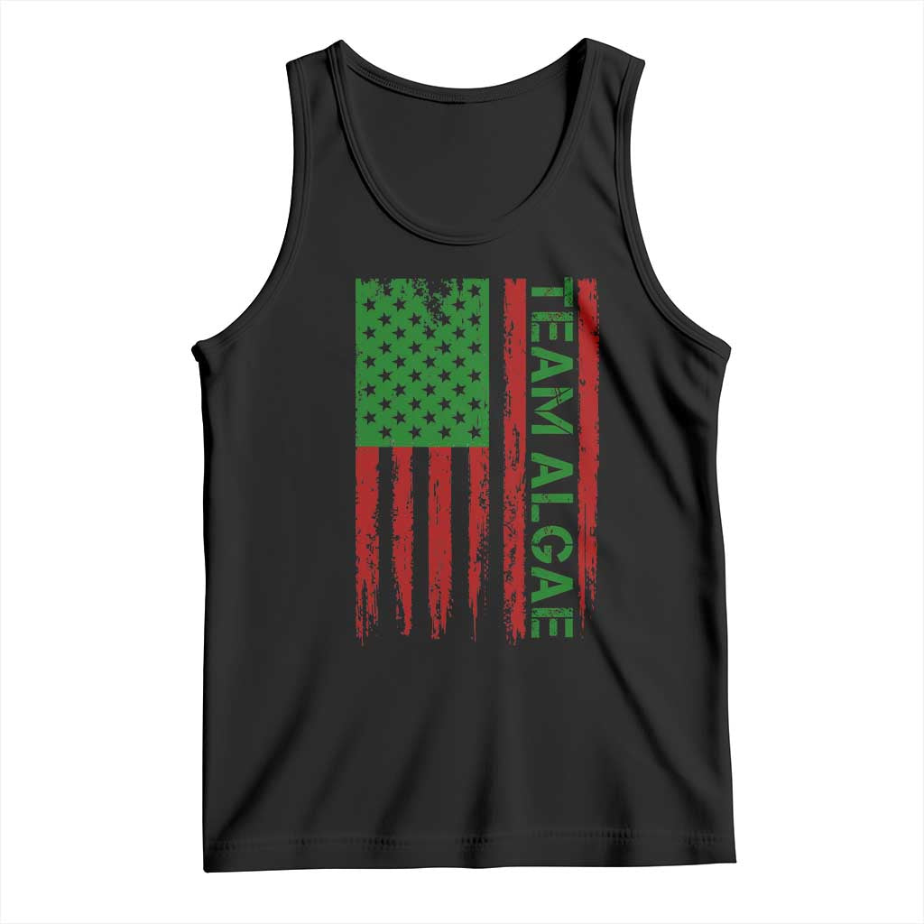 Team Algae Tank Top Funny Make Algae Great Again American Flag Political Meme TS14 Black Print Your Wear