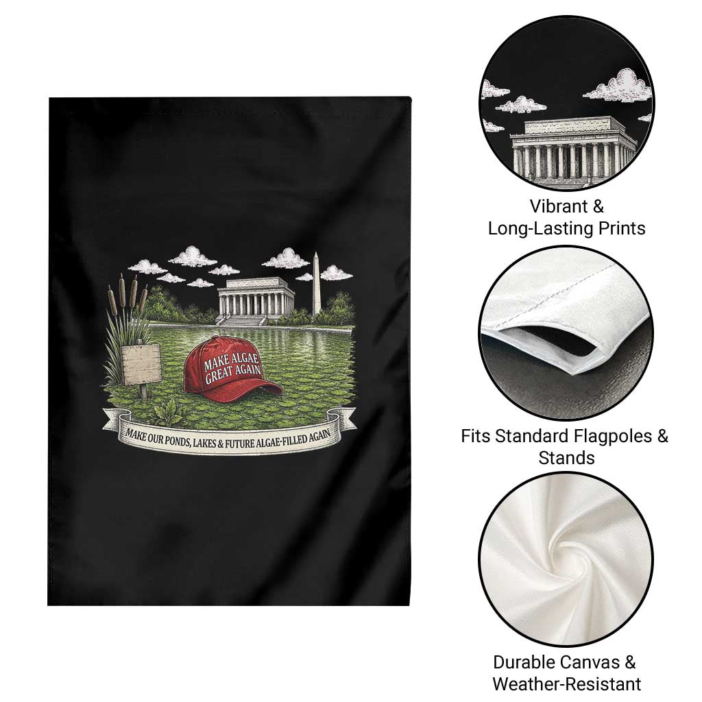 Make Algae Great Again Garden Flag Funny Political Satire Humor TS14 Print Your Wear