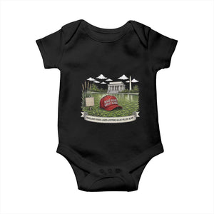 Make Algae Great Again Baby Onesie Funny Political Satire Humor TS14 Black Print Your Wear