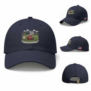Make Algae Great Again Baseball Cap Funny Political Satire Humor TS14 Baseball Cap Universal Fit Navy Print Your Wear