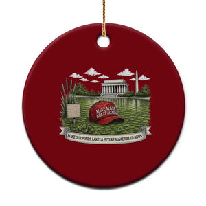 Make Algae Great Again Ceramic Ornament Funny Political Satire Humor TS14 1pc Red Print Your Wear