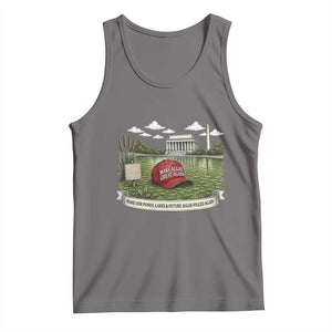 Make Algae Great Again Tank Top Funny Political Satire Humor TS14 Deep Heather Print Your Wear