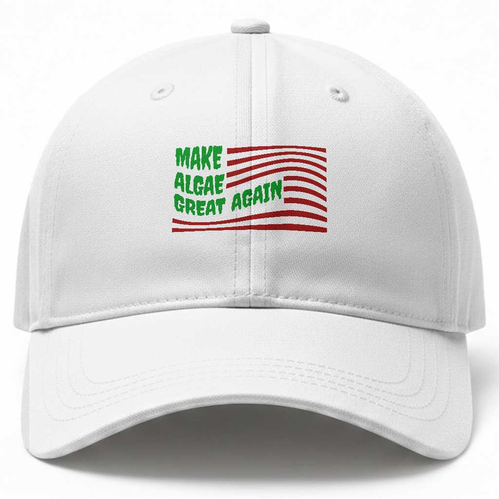 Make Algae Great Again Baseball Cap Funny Political Satire American Flag Meme TS14 Print Your Wear