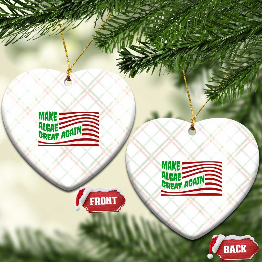 Make Algae Great Again Ceramic Ornament Funny Political Satire American Flag Meme TS14 Print Your Wear