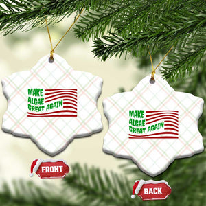 Make Algae Great Again Ceramic Ornament Funny Political Satire American Flag Meme TS14 Print Your Wear