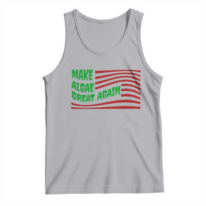 Make Algae Great Again Tank Top Funny Political Satire American Flag Meme TS14 Athletic Heather Print Your Wear