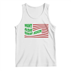 Make Algae Great Again Tank Top Funny Political Satire American Flag Meme TS14 White Print Your Wear