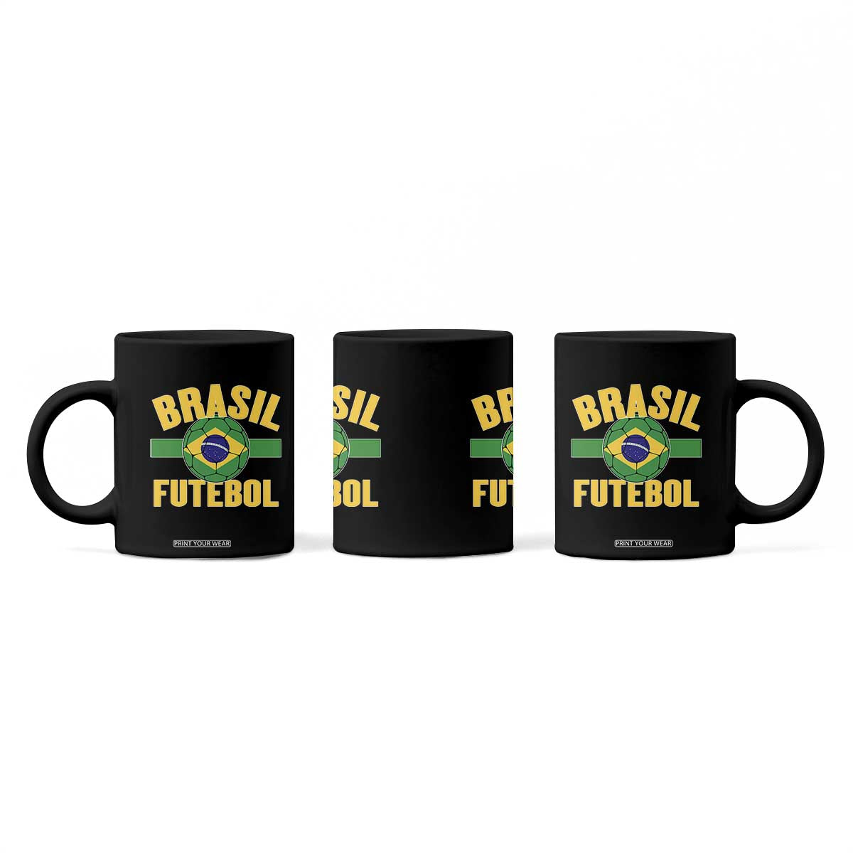 Brazil Soccer Football Fan Brasil Flag Coffee Mug TS14 Print Your Wear