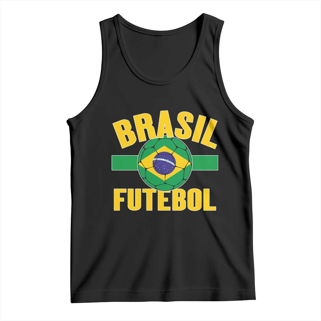 Brazil Soccer Football Fan Brasil Flag Tank Top TS14 Black Print Your Wear