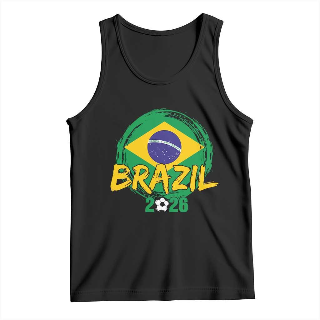 Brazil Soccer Fan Brasil Flag Tank Top Brazilian Football Game Day Supporter TS14 Black Print Your Wear