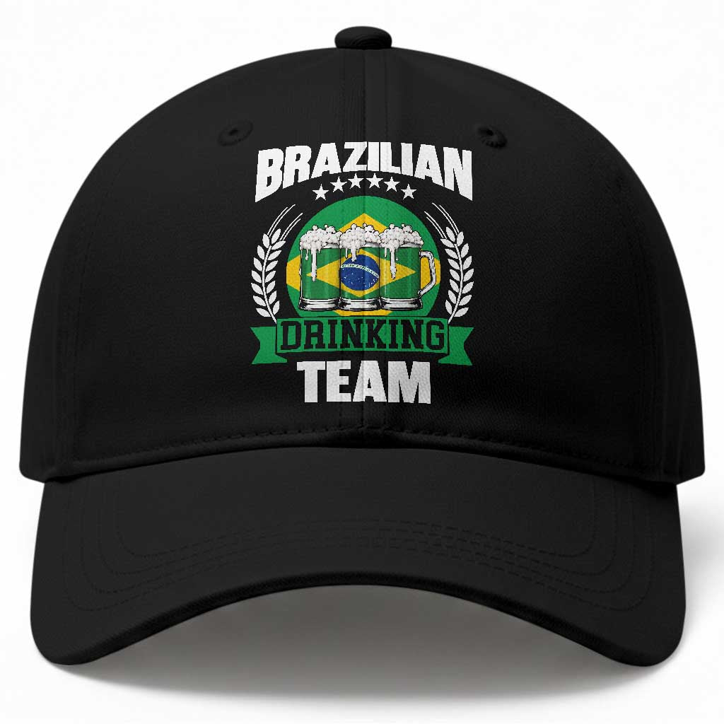 Brazil Drinking Team Baseball Cap Funny Brazilian Flag Beer Party Gift TS14 Print Your Wear
