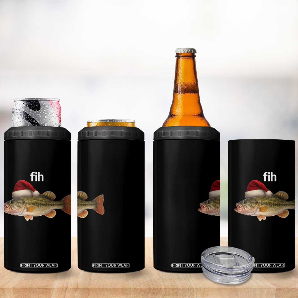 Funny Misspelled Fish Christmas Meme 4 in 1 Can Cooler Tumbler TS14 Print Your Wear