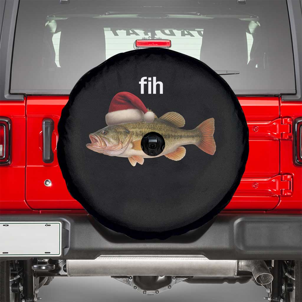 Funny Misspelled Fish Christmas Meme Spare Tire Cover TS14 Black Print Your Wear