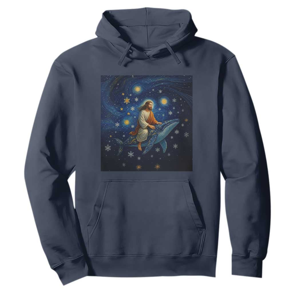 Jesus Christian Hoodie Stary Night Van Gogh Christmas TS14 Navy Print Your Wear