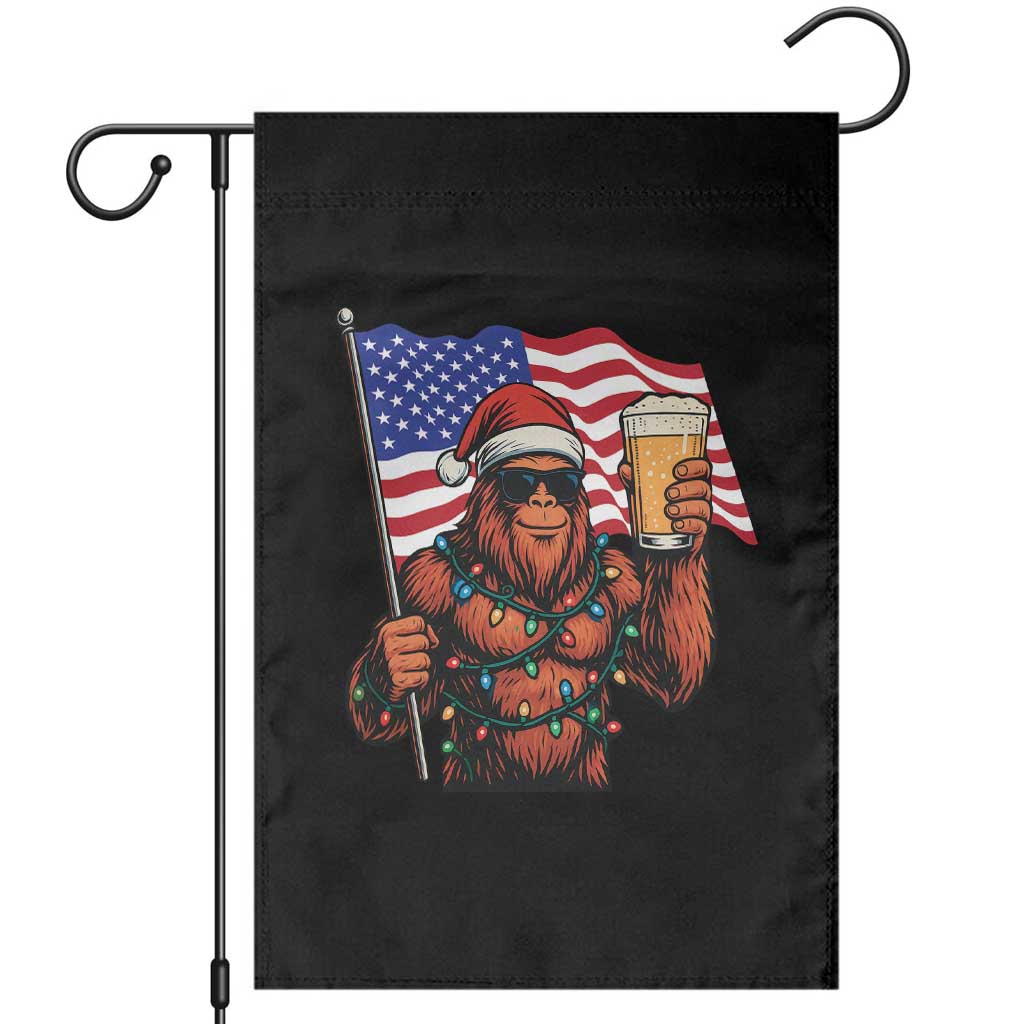 Bigfoot Beer Christmas Garden Flag Sasquatch American Flag Patriotic TS14 Black Print Your Wear