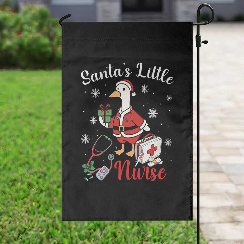 Christmas Goose Nurse Garden Flag Santa Little Nurse TS14 Print Your Wear