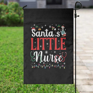 Funny Nurse Christmas Garden Flag Santa Little Nurse TS14 Print Your Wear