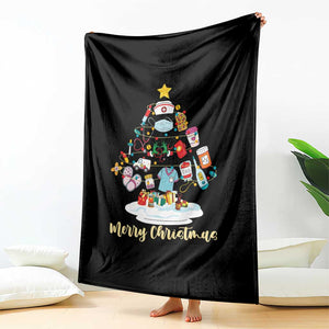 Christmas Nurse Tree Lights Throw Blanket TS14 Print Your Wear