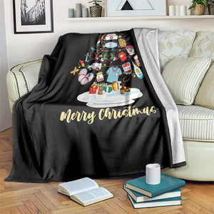 Christmas Nurse Tree Lights Throw Blanket TS14 Print Your Wear