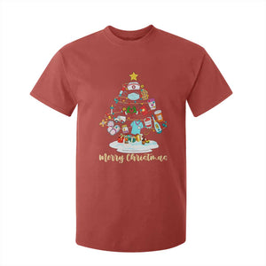 Christmas Nurse Tree Lights T Shirt For Kid TS14 Red Print Your Wear