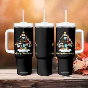 Christmas Nurse Tree Lights Tumbler With Handle TS14 Print Your Wear