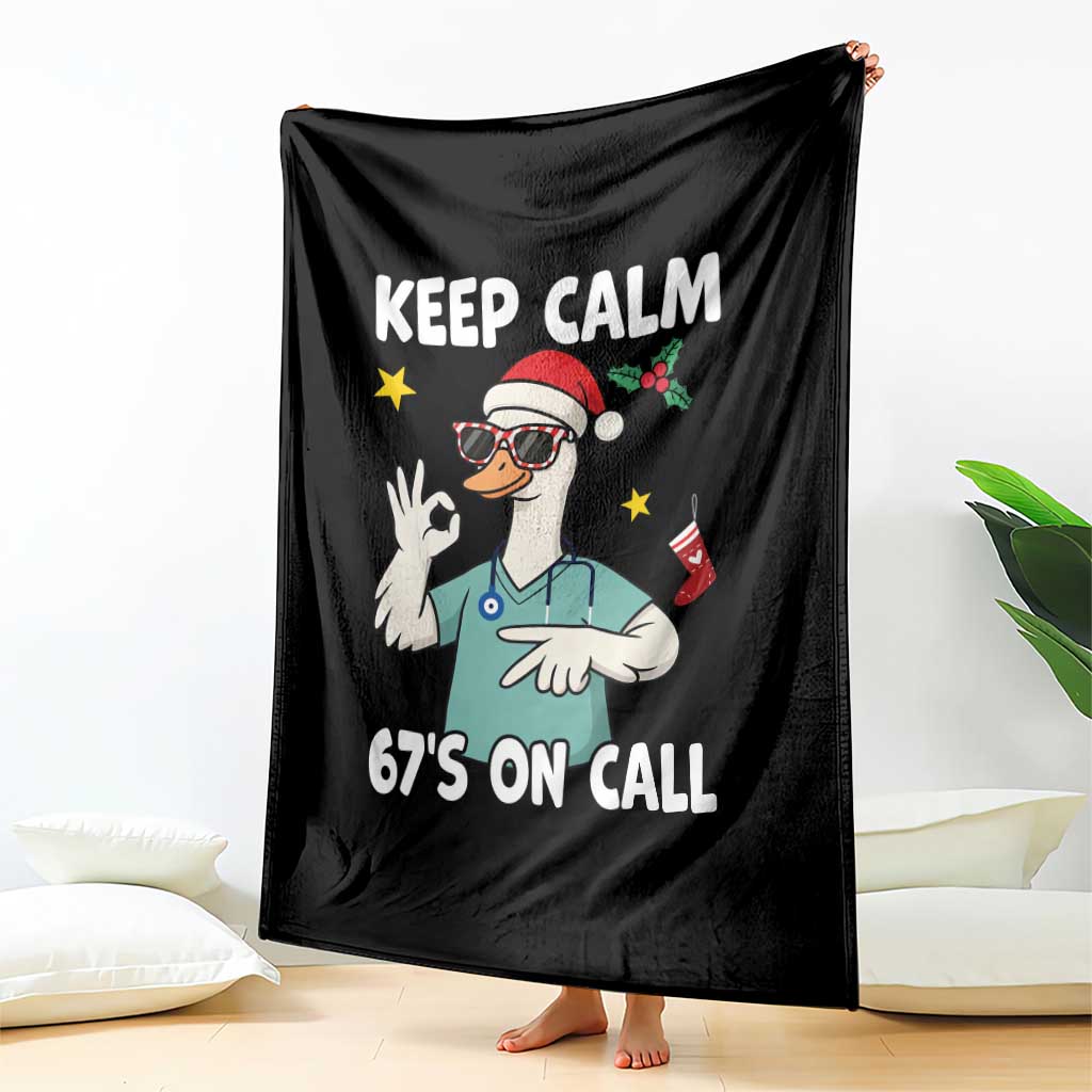 67 Six Seven Goose Nurse Christmas Meme Throw Blanket TS14 Print Your Wear
