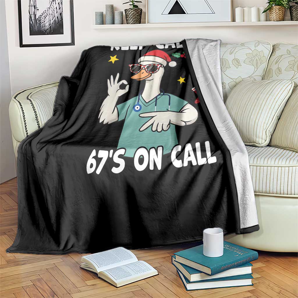 67 Six Seven Goose Nurse Christmas Meme Throw Blanket TS14 Print Your Wear