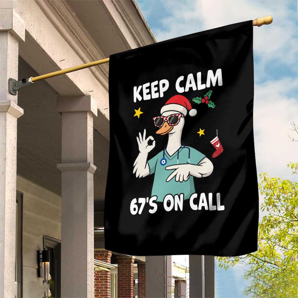 67 Six Seven Goose Nurse Christmas Meme Garden Flag TS14 Print Your Wear