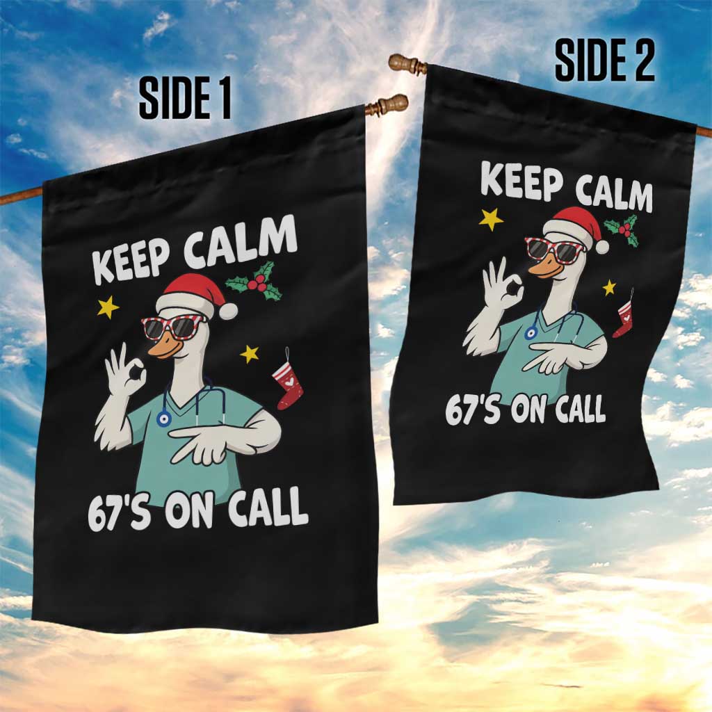 67 Six Seven Goose Nurse Christmas Meme Garden Flag TS14 Print Your Wear
