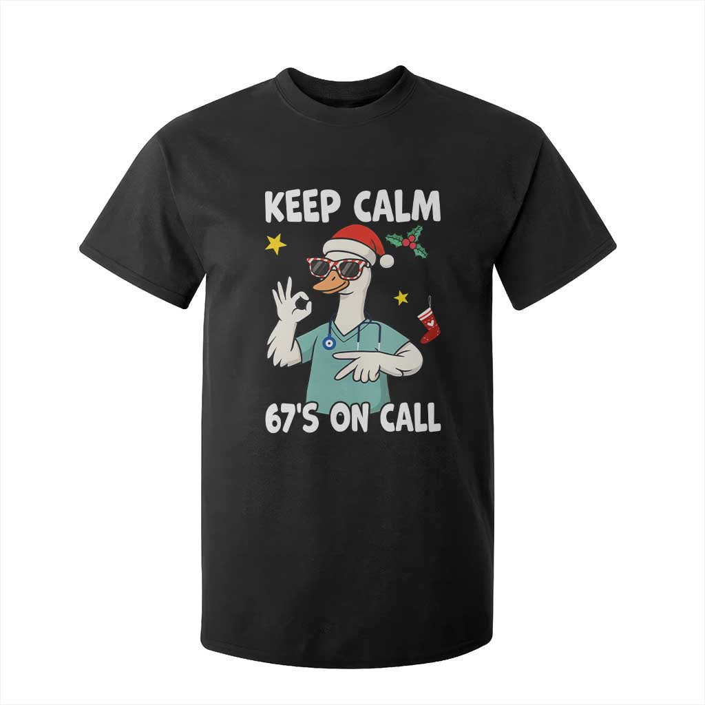 67 Six Seven Goose Nurse Christmas Meme T Shirt For Kid TS14 Black Print Your Wear